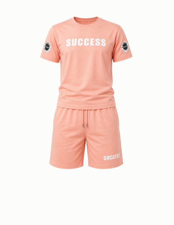 Pink Success Shorts Set TShirt